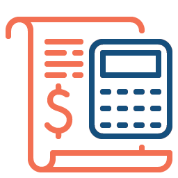 Icon accounting stocktaking calculator 