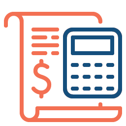 Icon accounting stocktaking calculator 